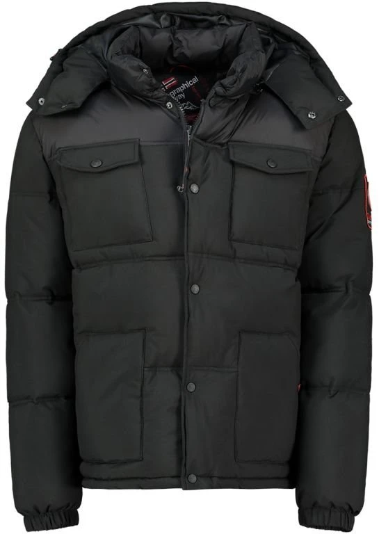 Vyriška striukė Geographical Norway Bareda, juoda