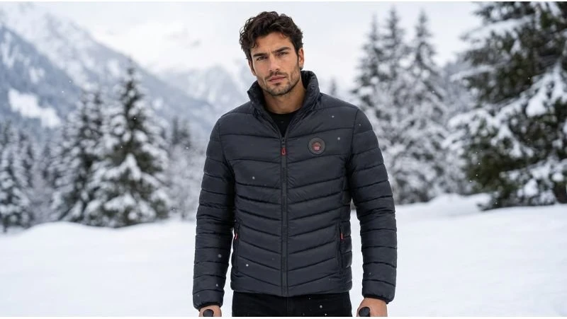 Vyriška striukė Geographical Norway Bartine, juoda