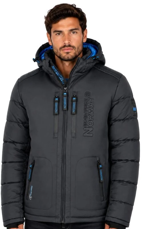 Vyriška striukė Geographical Norway Beachwood, tamsiai pilkai mėlyna