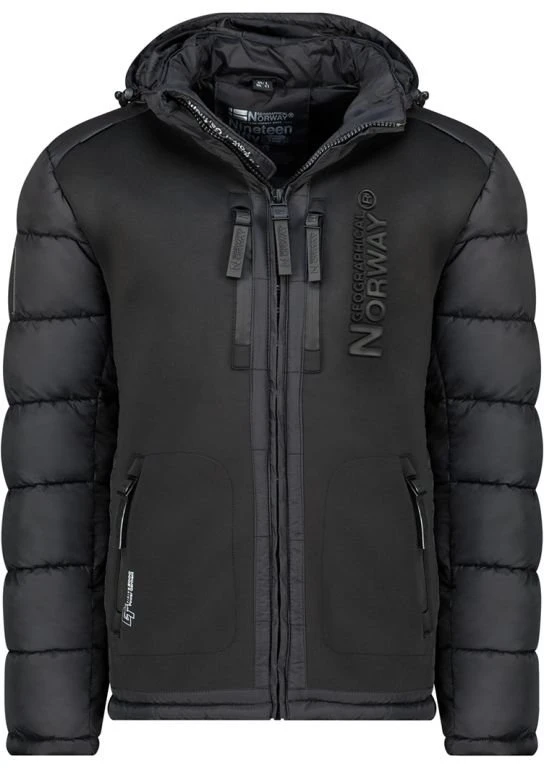 Vyriška striukė Geographical Norway Beachwood, juoda