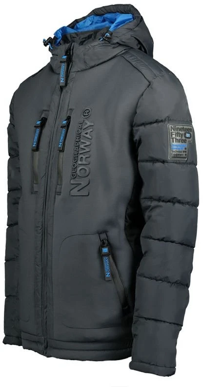 Vyriška striukė Geographical Norway Beachwood, tamsiai pilkai mėlyna