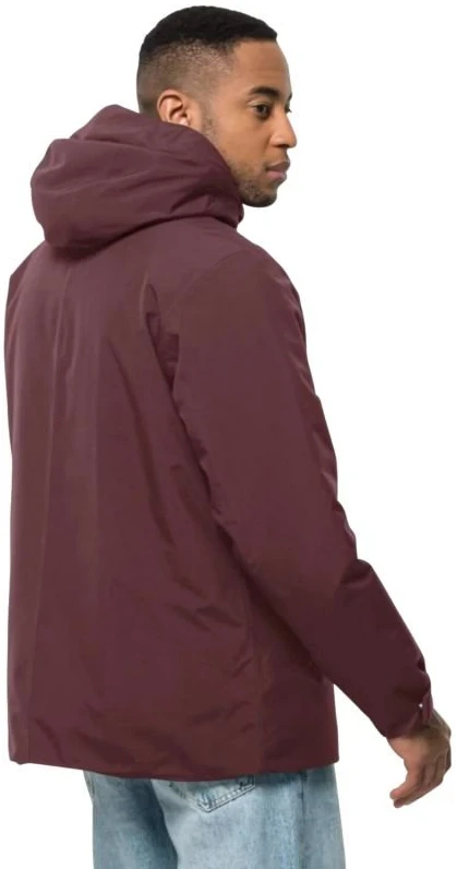 Vyriška striukė nuo vėjo Jack Wolfskin Tempelhof, bordo