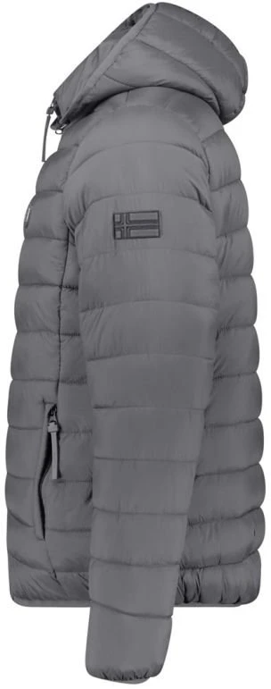Vyriška striukė su gobtuvu Geographical Norway, tamsiai pilka