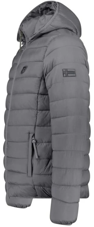 Vyriška striukė su gobtuvu Geographical Norway, tamsiai pilka
