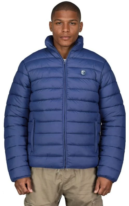 Vyriška striukė su gobtuvu Geographical Norway, džinsinė mėlyna