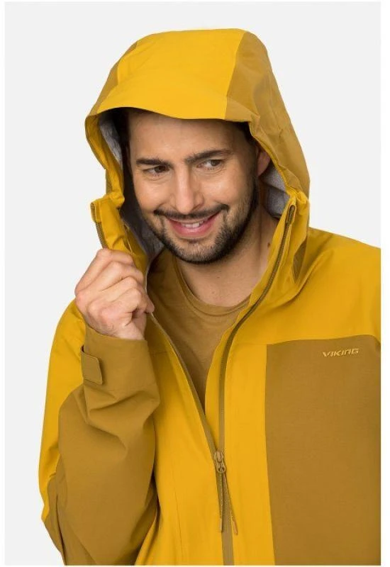 VIKING Numani Man men's jacket, ruda and yellow, dydis M