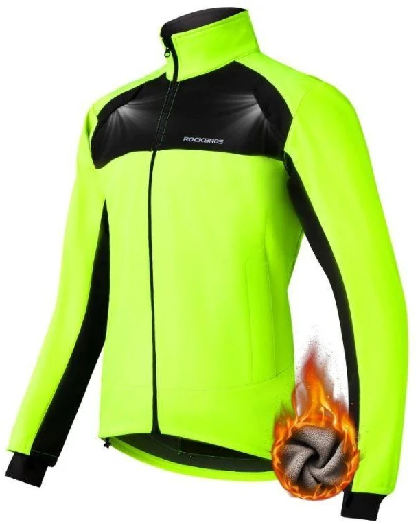 Vyriška softshell striukė, juoda ir ryškiai geltona