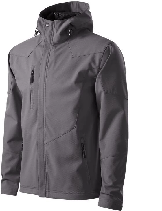 Vyriška turistinė softshell striukė Malfini Nano, pilka