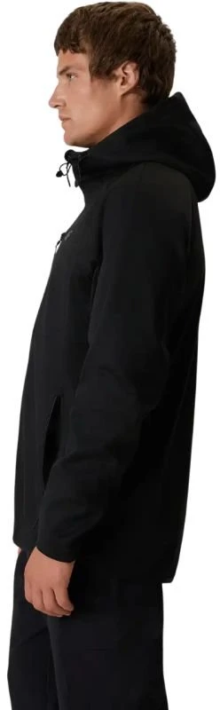 Vyriška vėjui atspari softshell striukė 4F M646, juoda