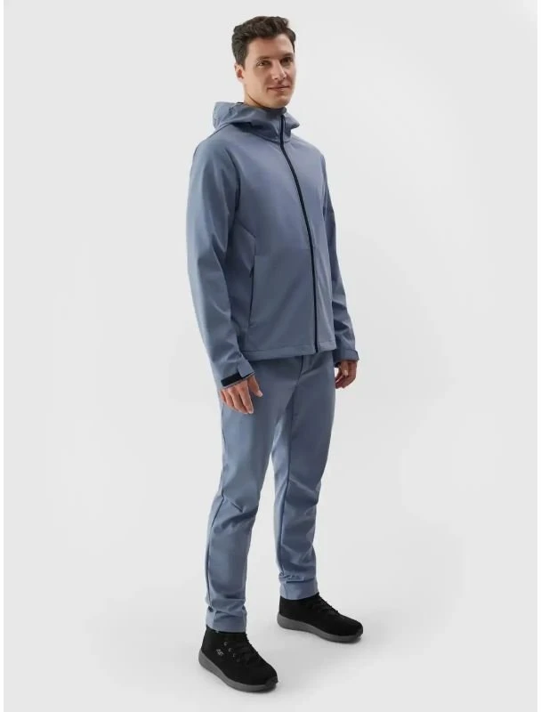 Vyriška vėjui atspari softshell striukė 4F, mėlyna