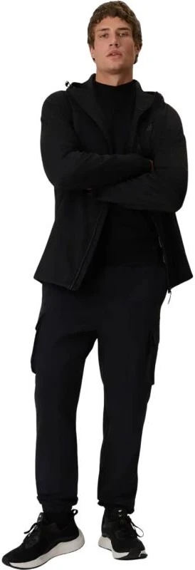 Vyriška vėjui atspari softshell striukė 4F M646, juoda