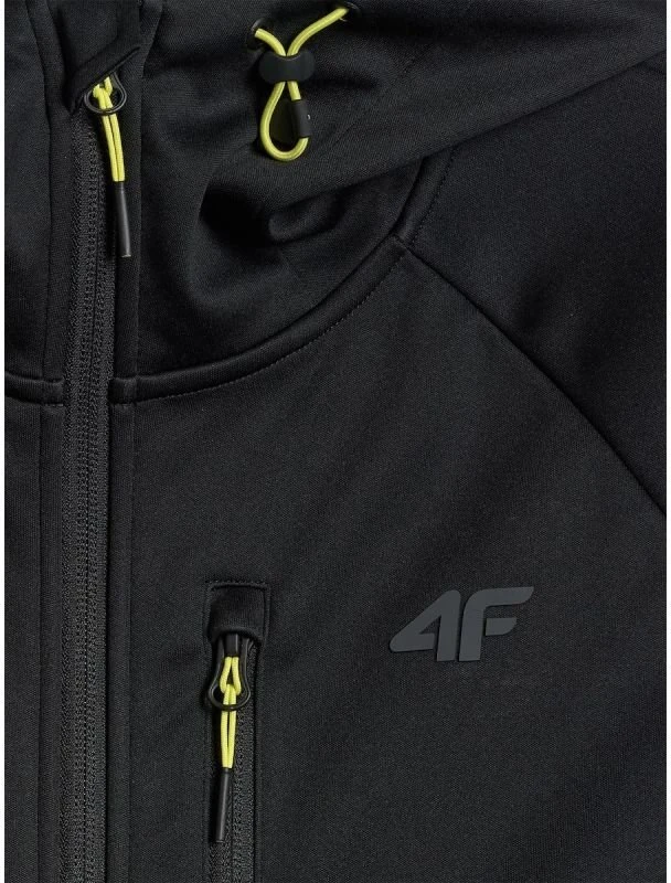 Vyriška vėjui atspari softshell striukė su NeoDry 5000/3000 membrana 4F, juoda