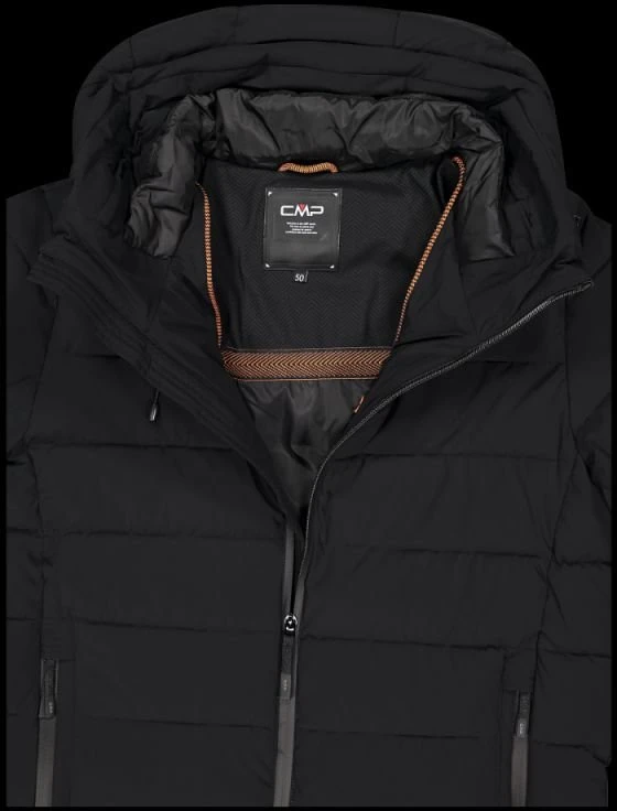 Vyriška žieminė striukė su gobtuvu CMP 34K0167/U901, juoda