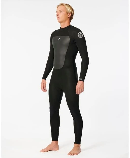 Vyriškas 4/3 neopreninis kostiumas Rip Curl Omega, juodas