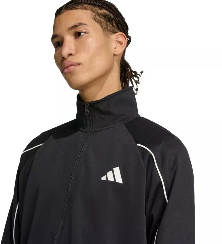 Vyriškas adidas 3-Dryžių sportinis kostiumas Juodas JN1817