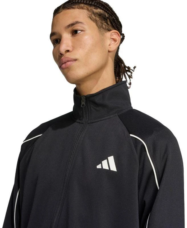 Vyriškas adidas 3-Dryžių sportinis kostiumas Juodas JN1817