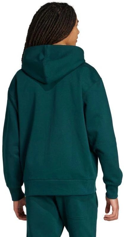 Vyriškas adidas ALL SZN Fleece džemperis su pilnu užtrauktuku Žalias JX5101
