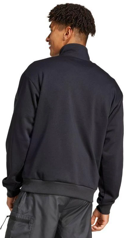 Vyriškas adidas City Escape Fleece Pusės užtrauktuko GD džemperis, juodas JF3290