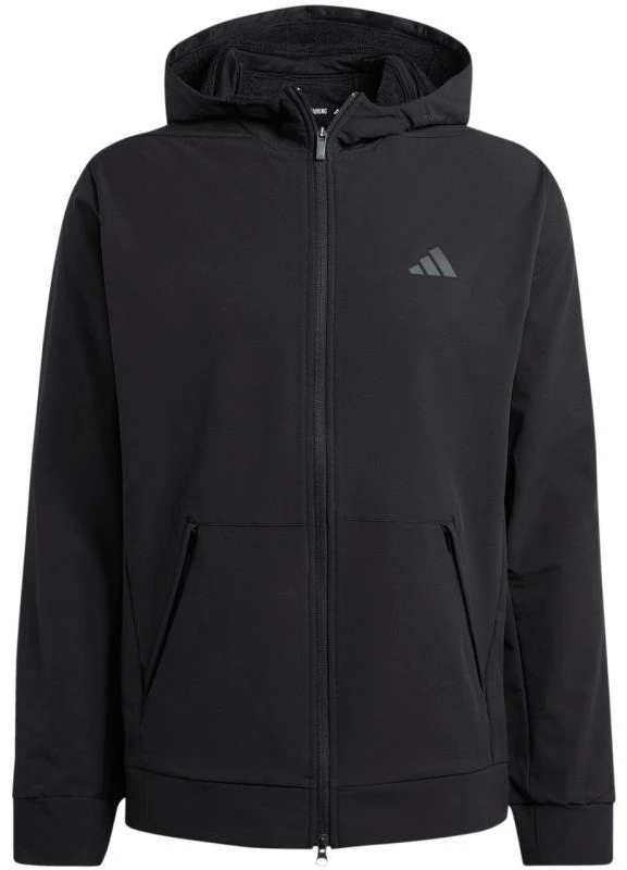 Vyriškas adidas džemperis su pilnu užtrauktuku COLD.RDY, skirtas treniruotėms, juodas IN5607