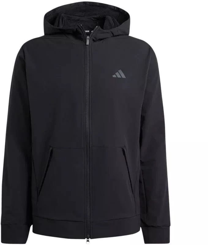 Vyriškas adidas džemperis su pilnu užtrauktuku COLD.RDY, skirtas treniruotėms, juodas IN5607