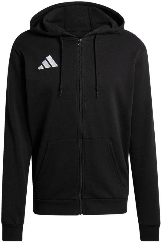 Vyriškas adidas Entrada 26 džemperis su gobtuvu ir užtrauktuku, juodas KF5945