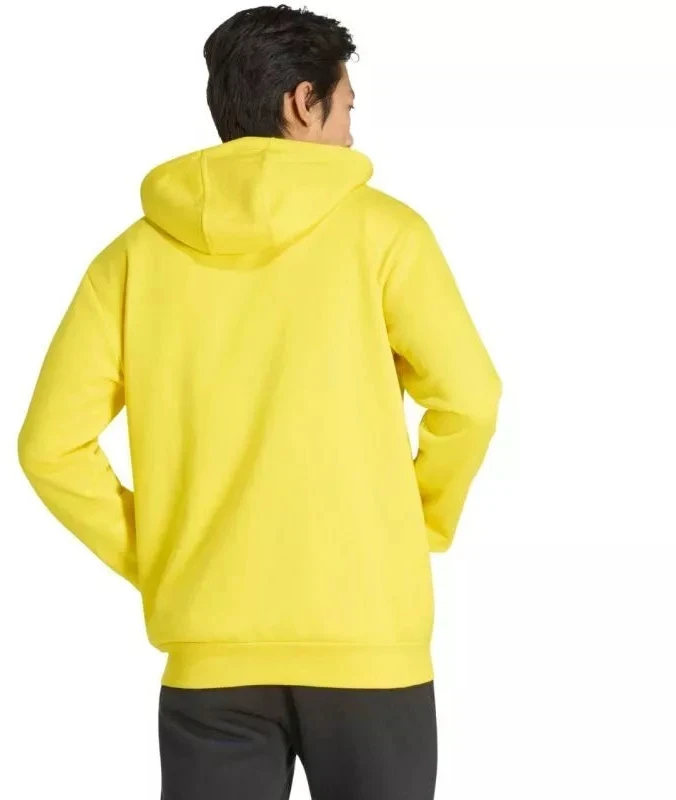 Vyriškas adidas Entrada 26 džemperis su gobtuvu ir pilnu užtrauktuku Geltonas KF8964