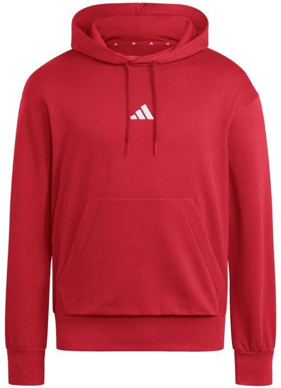 Vyriškas adidas Essentials Feelcozy džemperis su gobtuvu raudonas KC0907