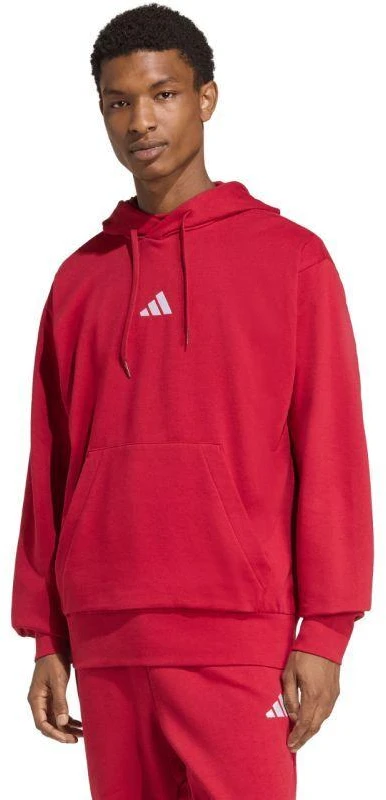 Vyriškas adidas Essentials Feelcozy džemperis su gobtuvu raudonas KC0907