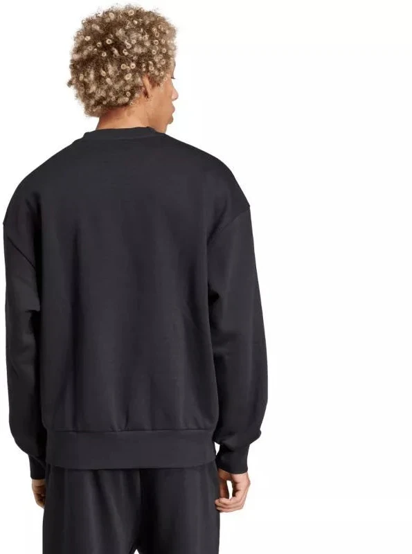 Vyriškas adidas Essentials Laisvo Kirpimo 3 Juostų Logotipo Sportinis Džemperis Juodas JF3542