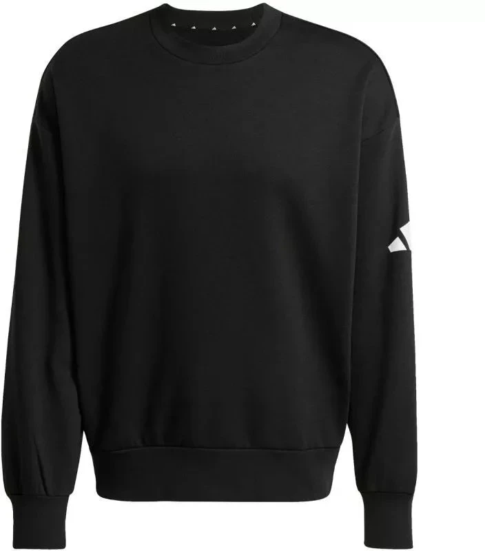 Vyriškas adidas Essentials Laisvo Kirpimo 3 Juostų Logotipo Sportinis Džemperis Juodas JF3542