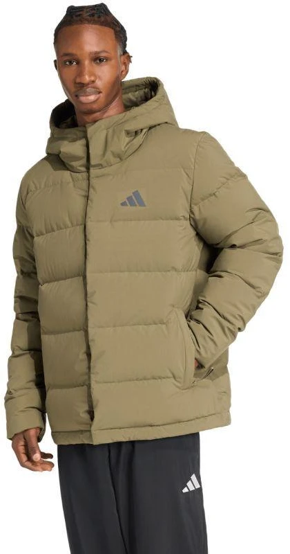 Vyriškas adidas Helionic Climawarm striukė su gobtuvu, alyvuogių JX0580
