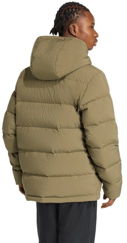 Vyriškas adidas Helionic Climawarm striukė su gobtuvu, alyvuogių JX0580