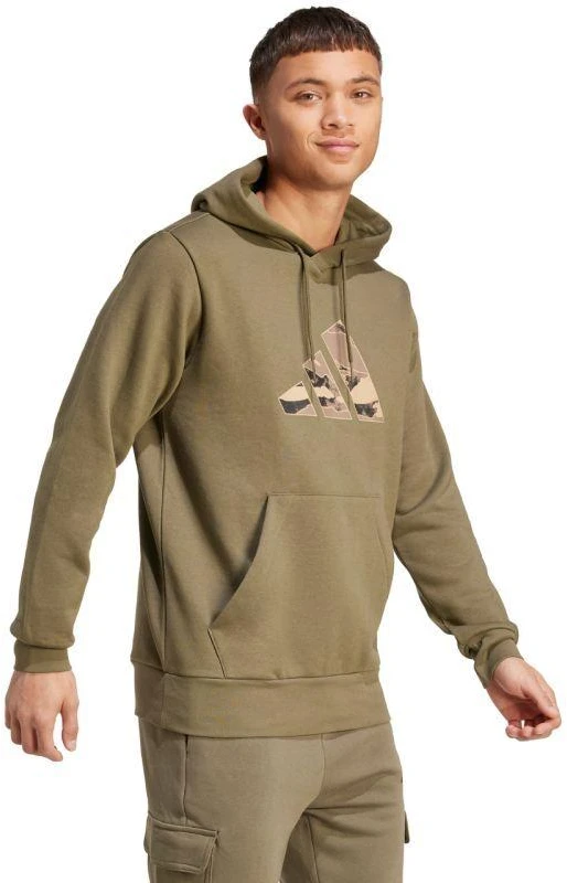Vyriškas adidas kamufliažinis alyvuogių džemperis JM6379