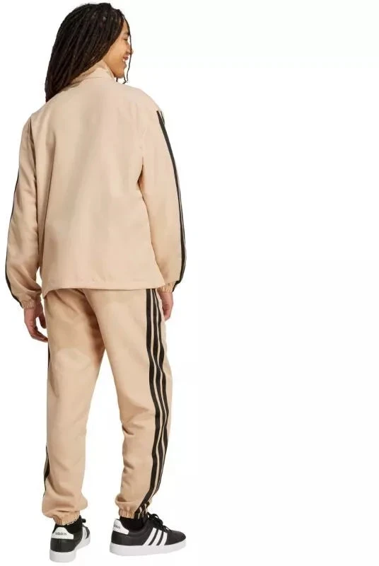 Vyriškas Adidas Sportwear Basic 3-Dryžių Austas Sportinis Kostiumas Smėlio Spalvos JX3149