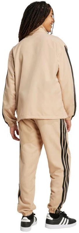 Vyriškas Adidas Sportwear Basic 3-Dryžių Austas Sportinis Kostiumas Smėlio Spalvos JX3149