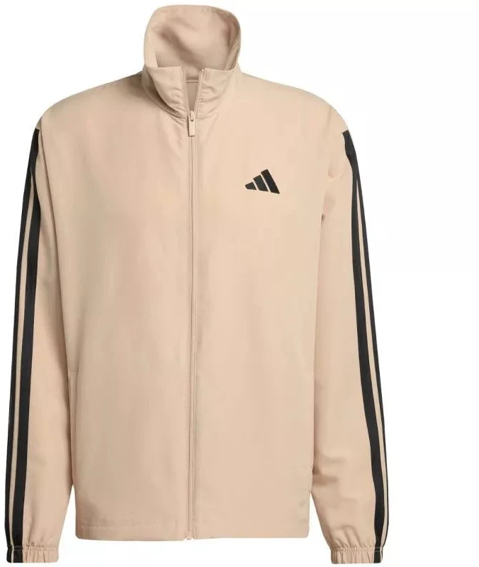 Vyriškas Adidas Sportwear Basic 3-Dryžių Austas Sportinis Kostiumas Smėlio Spalvos JX3149