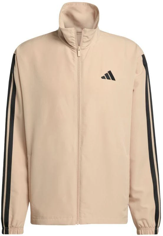 Vyriškas Adidas Sportwear Basic 3-Dryžių Austas Sportinis Kostiumas Smėlio Spalvos JX3149
