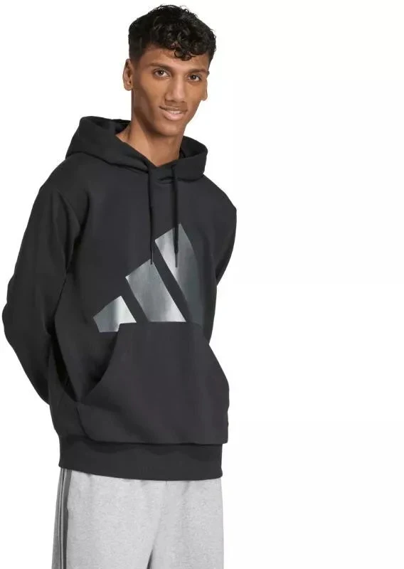 Vyriškas adidas Šventinis 3S Džemperis su gobtuvu Juodas JM1698