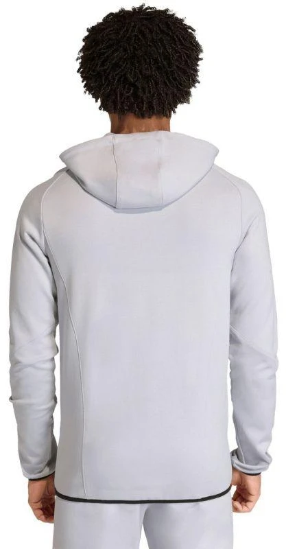 Vyriškas adidas Tiro 26 kelioninis džemperis su gobtuvu, pilkas KF6077