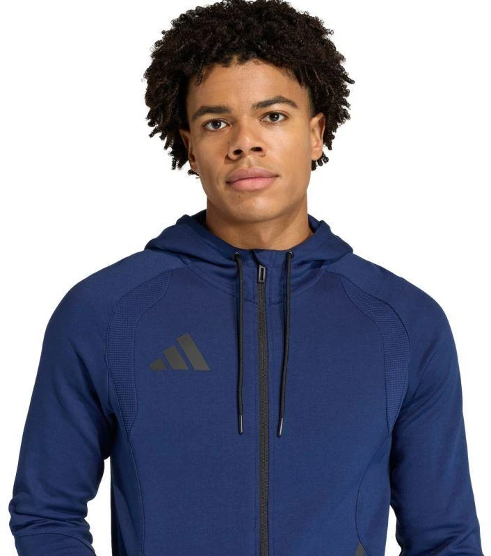Vyriškas adidas Tiro 26 Kelioninis Džemperis su Gobtuvu Tamsiai Mėlynas KF6078
