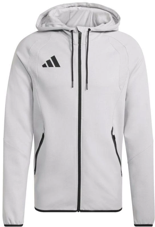 Vyriškas adidas Tiro 26 kelioninis džemperis su gobtuvu, pilkas KF6077