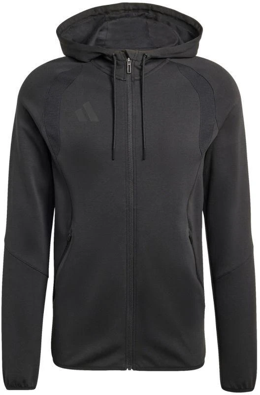Vyriškas adidas Tiro 26 kelioninis džemperis su gobtuvu, juodas KF6075