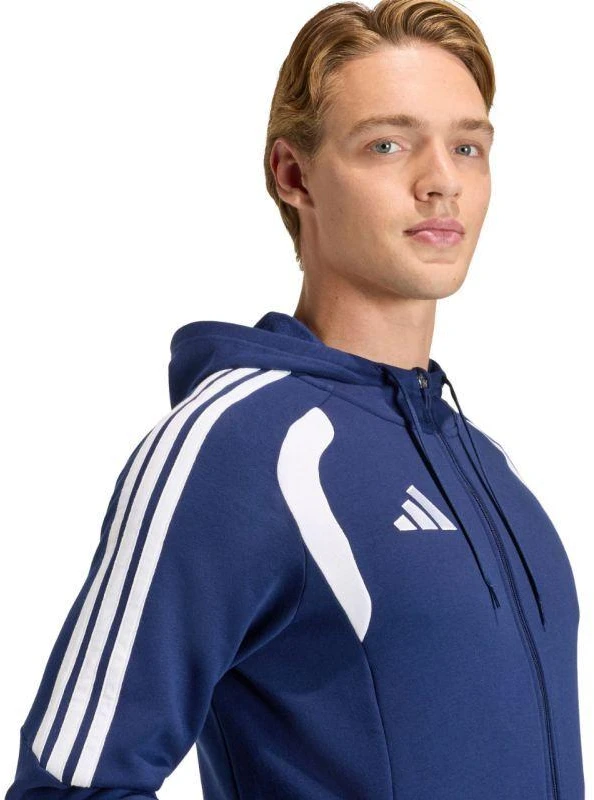 Vyriškas adidas Tiro 26 League džemperis su užtrauktuku Tamsiai mėlynas KF3320