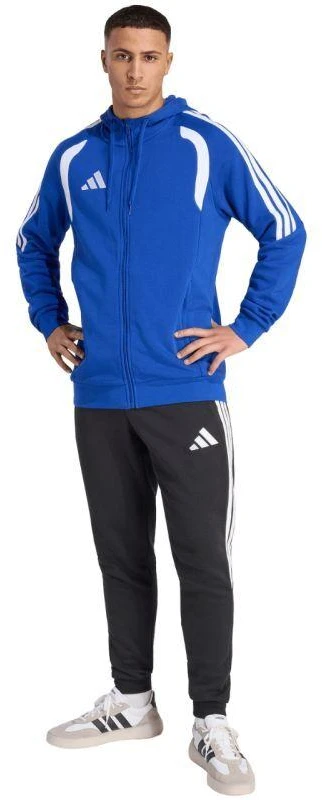 Vyriškas adidas Tiro 26 League džemperis su gobtuvu ir pilnu užtrauktuku, mėlynas KF9105