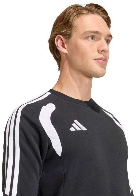 Vyriškas adidas Tiro 26 League Sweat Crew džemperis, juodas ir baltas KF3413