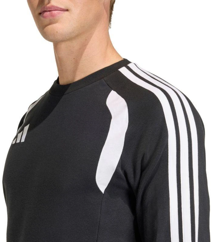 Vyriškas adidas Tiro 26 League Sweat Crew džemperis, juodas ir baltas KF3413