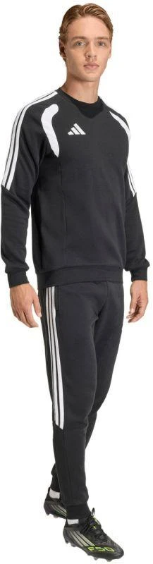 Vyriškas adidas Tiro 26 League Sweat Crew džemperis, juodas ir baltas KF3413