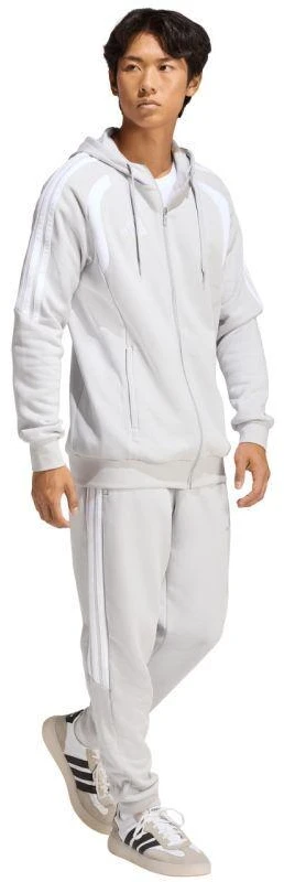 Vyriškas adidas Tiro 26 League Sweat su pilnu užtrauktuku pilkas džemperis KF3319