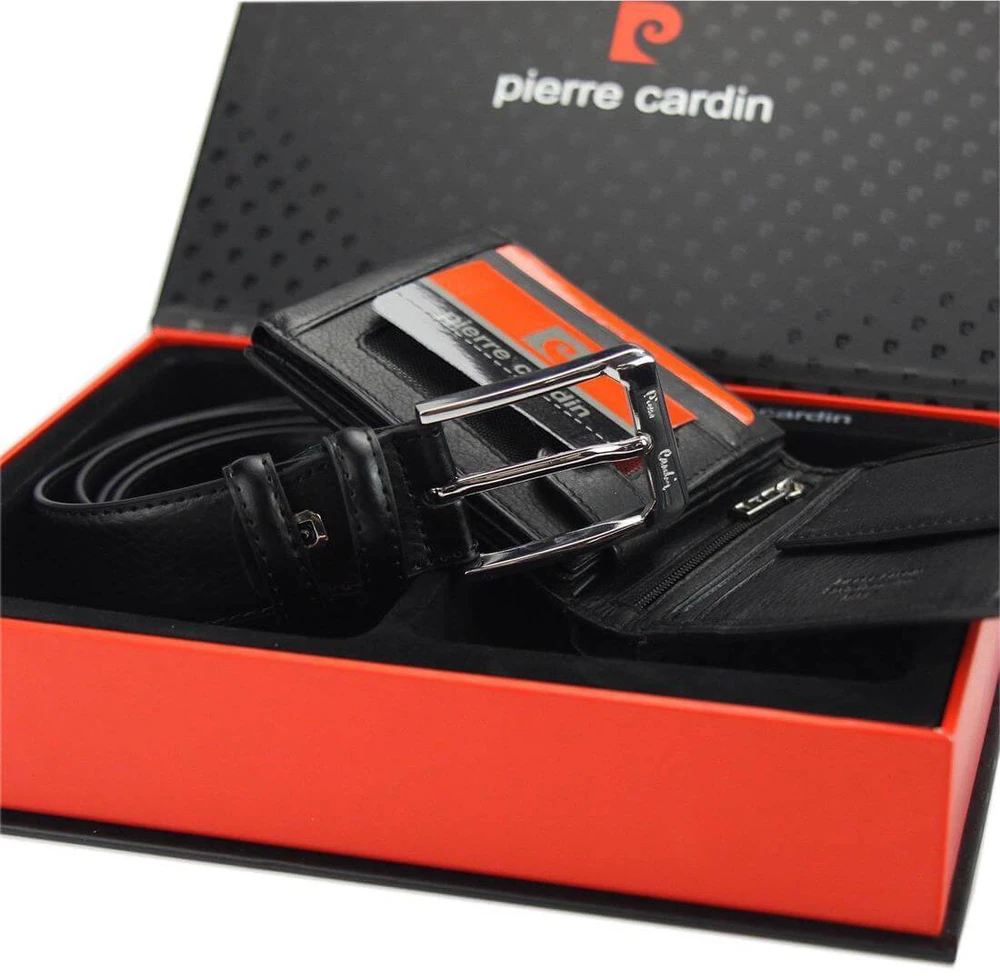 Vyriškas dovanų rinkinys Piniginė ir diržas Pierre Cardin ZG-66379
