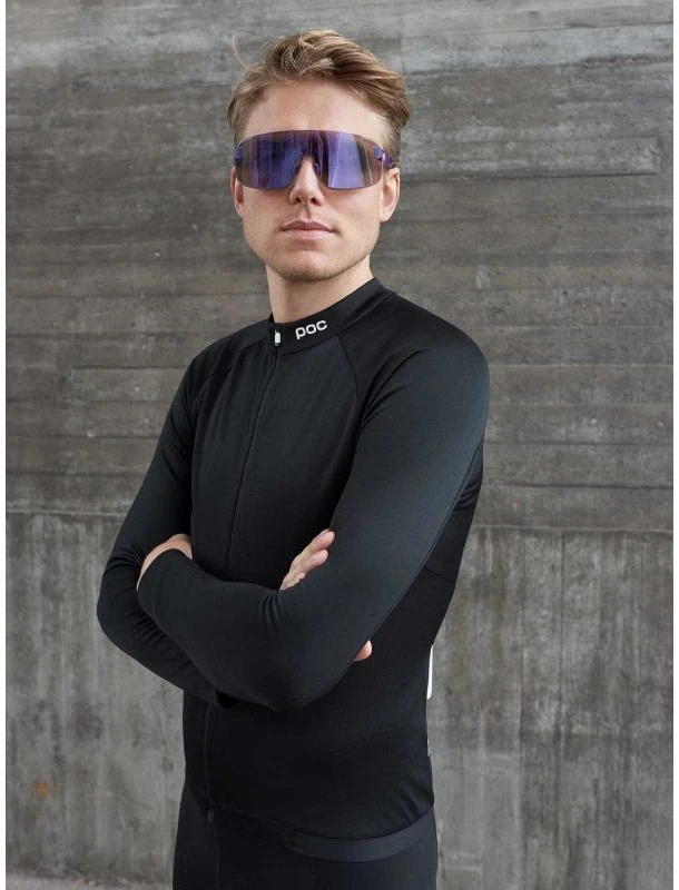 Vyriškas dviratininko džemperis POC Thermal Lite, juodas